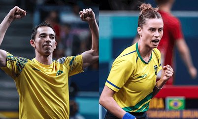Pan-Americano de El Salvador marca estreia da dupla Hugo Calderano e Bruna Takahashi em torneios continentais