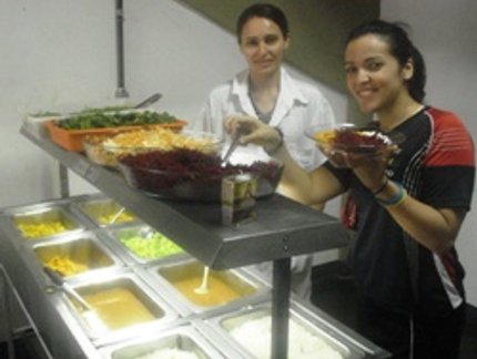 RESTAURANTE DENTRO DO GINÁSIO AGRADA ATLETAS