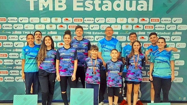 Equipe de Marília no TMB Estadual. Foto: Divulgaçã