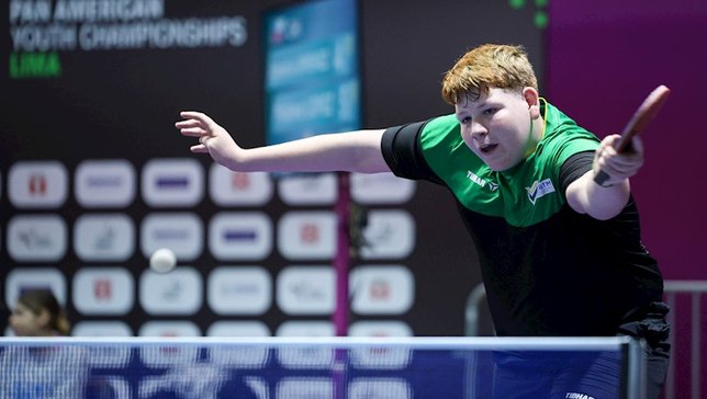 Luan Santos em ação em Lima, no Peru - Foto: ITTF 