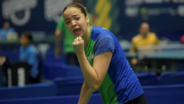 Lethícia Lacerda em ação no Aberto do Brasil - Fot