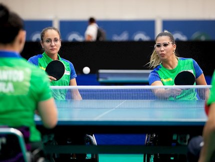 Brasil fatura as duas primeiras medalhas de ouro das disputas de duplas no Aberto Paralímpico Internacional