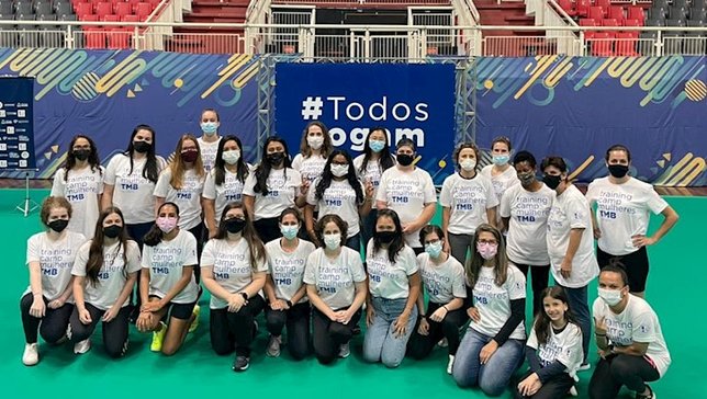 Participantes do Training Camp no último dia de at