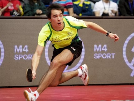 Hugo Calderano termina entre os oito melhores na primeira competição do ano no Circuito Mundial