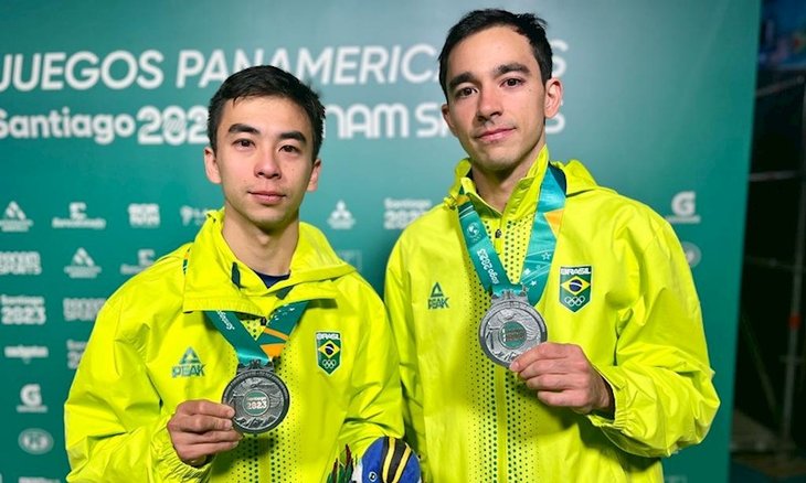 Hugo e Vitor ficaram com a prata nas duplas mascul