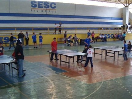 Sesc Rio do Sul realiza 2ª Etapa dos Festivais de Tênis de Mesa no sábado