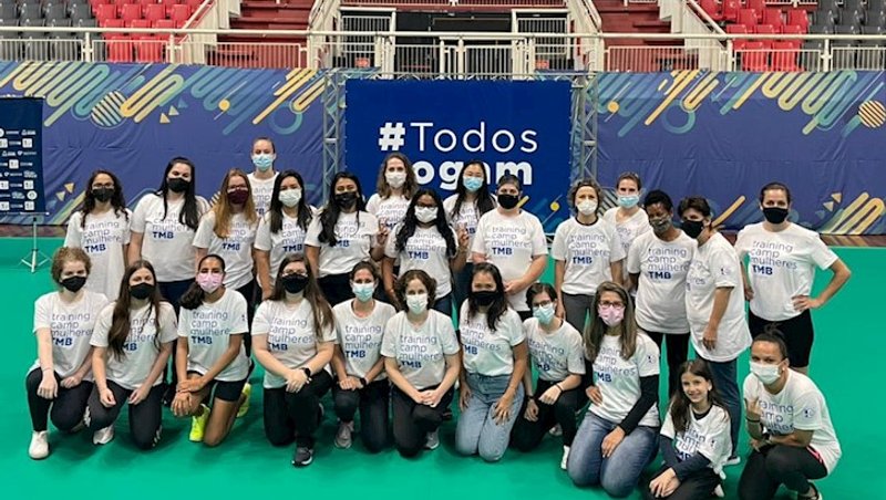 Participantes do Training Camp no último dia de at