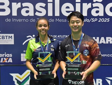 Jessica Prates e Carlos Ishida são os campeões do Absoluto A no Brasileirão de Inverno Interclubes