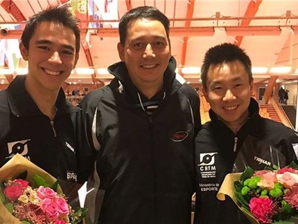 Aberto da Suécia: Após medalha inédita, técnico da seleção brasileira exalta parceria entre Calderano e Tsuboi