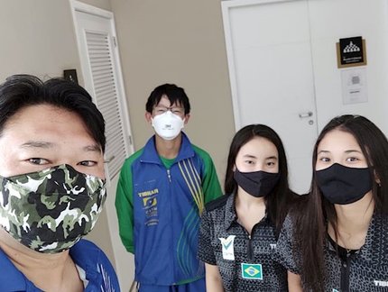 Giulia Takahashi, Laura Watanabe e Leonardo Iizuka fazem novas avaliações no Laboratório do COB