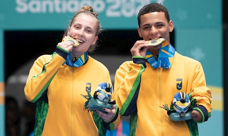 Danielle Rauen e Gabriel Antunes venceram sem perd