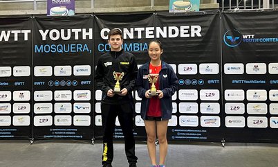 Prata para o Brasil na Colômbia: Lucas Romanski fica com o vice-campeonato de duplas mistas Sub-15 no WTT Youth Contender Mosquera