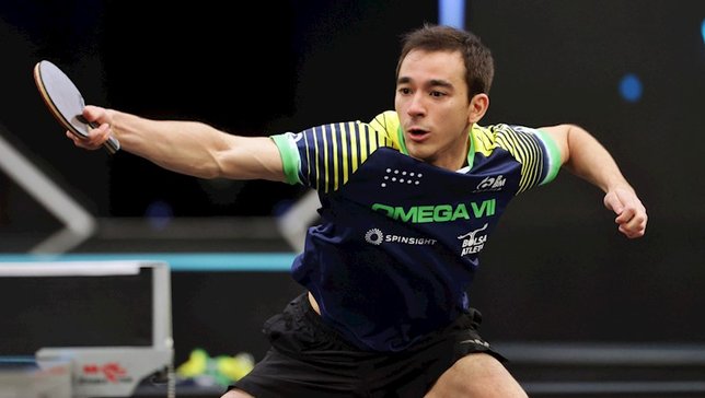 Hugo Calderano vai atuar no Japão. Foto: WTT.