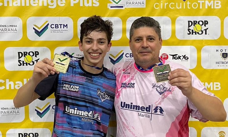 Tênis de Mesa de Marília vence a classificação geral eficiência de clubes/cidades do TMB Copa Brasil Challenge Plus de Tênis de Mesa em Maringá