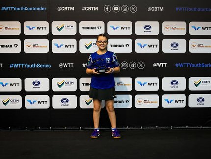 Manuela Rodrigues conquista o título do Sub-11 Feminino no WTT Youth Contender São José 2026