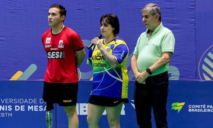 Paulo Salmin, Bruna Alexandre e o presidente Alaor