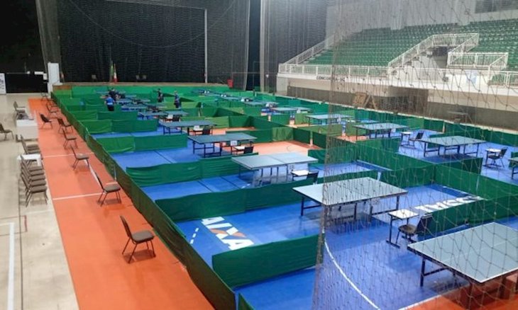 Tudo pronto no Centro de Convenções de Concórdia (
