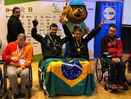 Brasil conquista ouro na classe 2 masculina no Aberto da Eslovênia