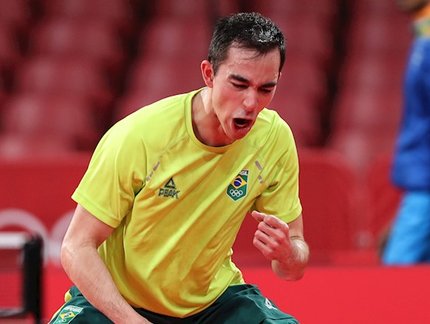 Hugo Calderano é eleito o melhor atleta do tênis de mesa no Prêmio Brasil Olímpico pela oitava vez consecutiva