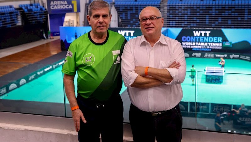 Alaor Azevedo e Ramon Haddad na Área VIP do WTT Co