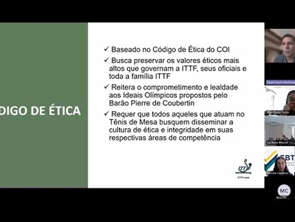 Integridade no esporte foi tema de palestra no Ciclo 2024 de Qualificação em Gestão CBTM