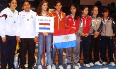 PÓDIO DUPLA JUVENIL FEMININA SUL AMERICANO