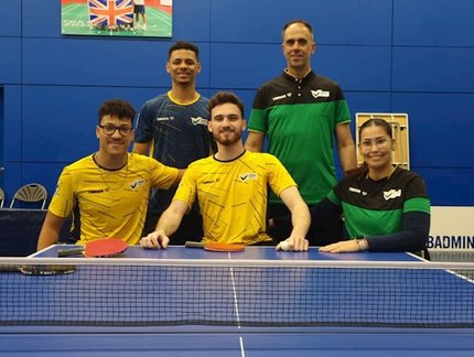 British Para table Tennis recebe atletas brasileiros paralímpicos para training camp