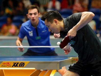 A “bolha” do tênis de mesa: Hugo Calderano e Gustavo Tsuboi viajam nesta terça-feira para a China
