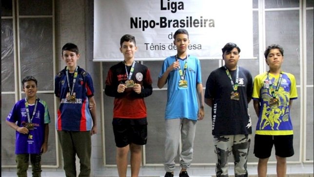 Poaenses são destaque na Liga Nipo-Brasileira de Tênis de Mesa