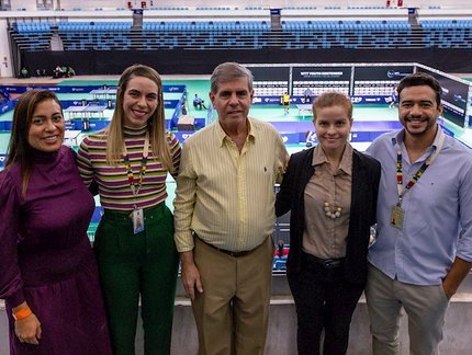 Diretora de Infraestutura do Ministério do Esporte marca presença durante a disputa do WTT Youth Contender