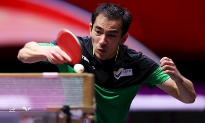 Hugo Calderano vence sem dificuldades e avança de fase no Mundial de Tênis de Mesa, no Catar