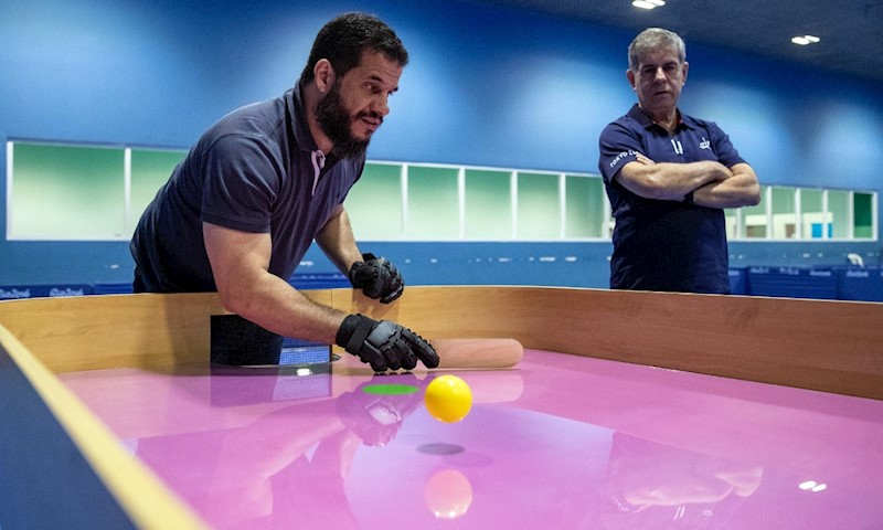 Presidente Alaor Azevedo participa da inauguração de mesa de showdown para  deficientes visuais no CPB - Confederação Brasileira de Tênis de Mesa