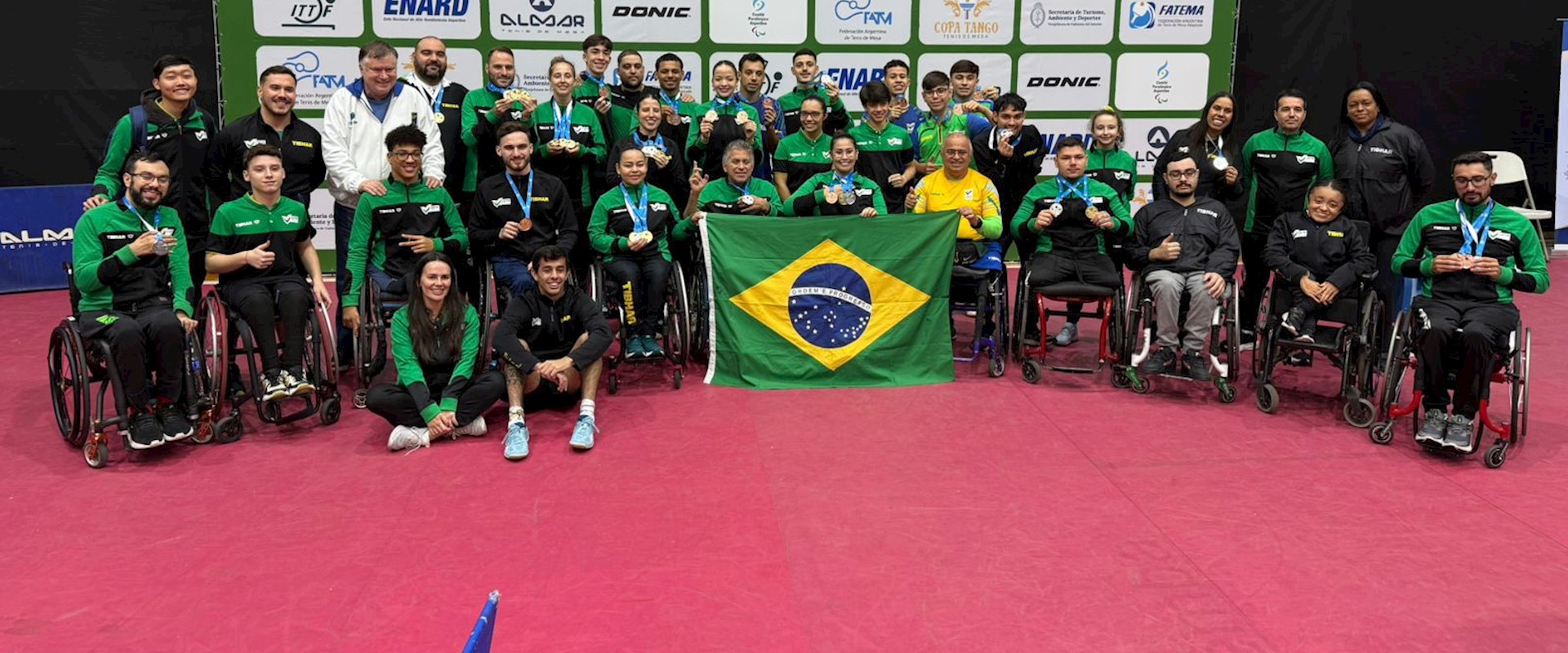 Brasil conquista 30 medalhas no ITTF World Para Future Buenos Aires