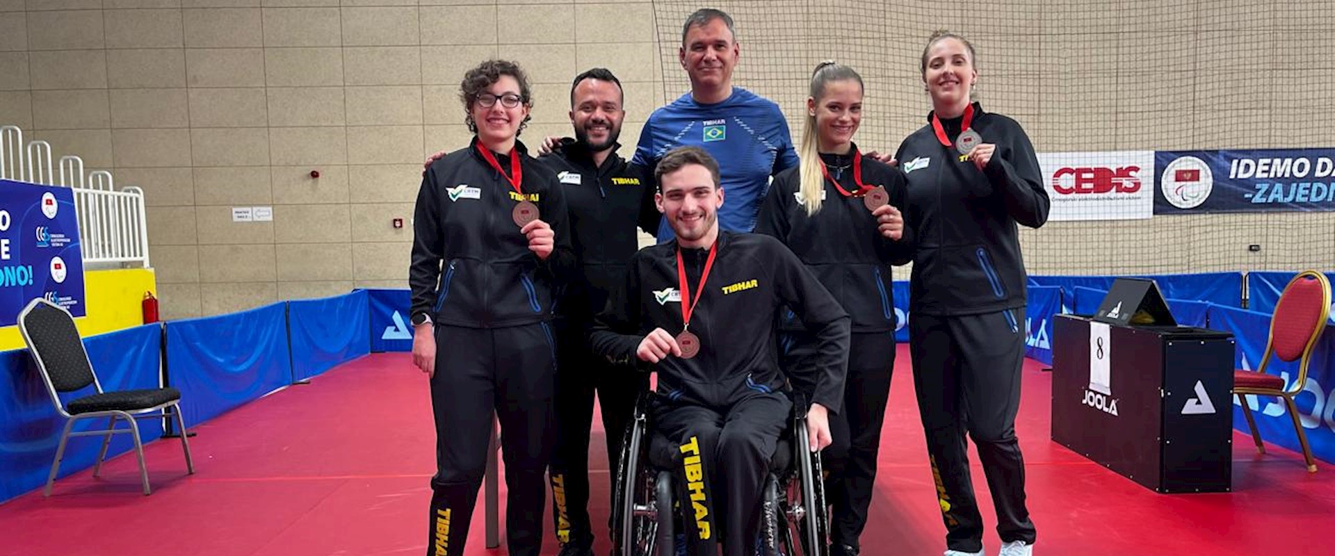 Brasil conquista quatro medalhas nas disputas individuais do Aberto Paralímpico Fa20 de Montenegro