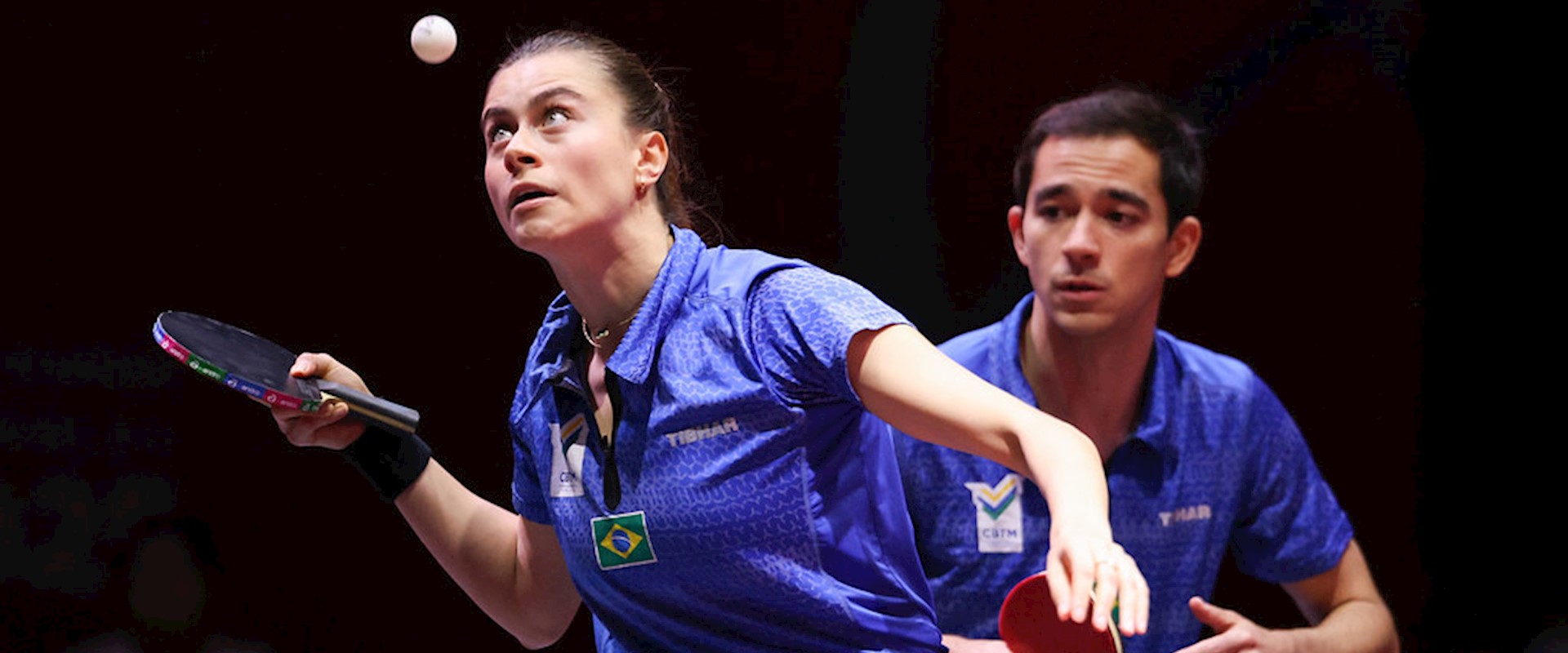 Bruna Takahashi e Hugo Calderano se despedem do WTT Champions Frankfurt
