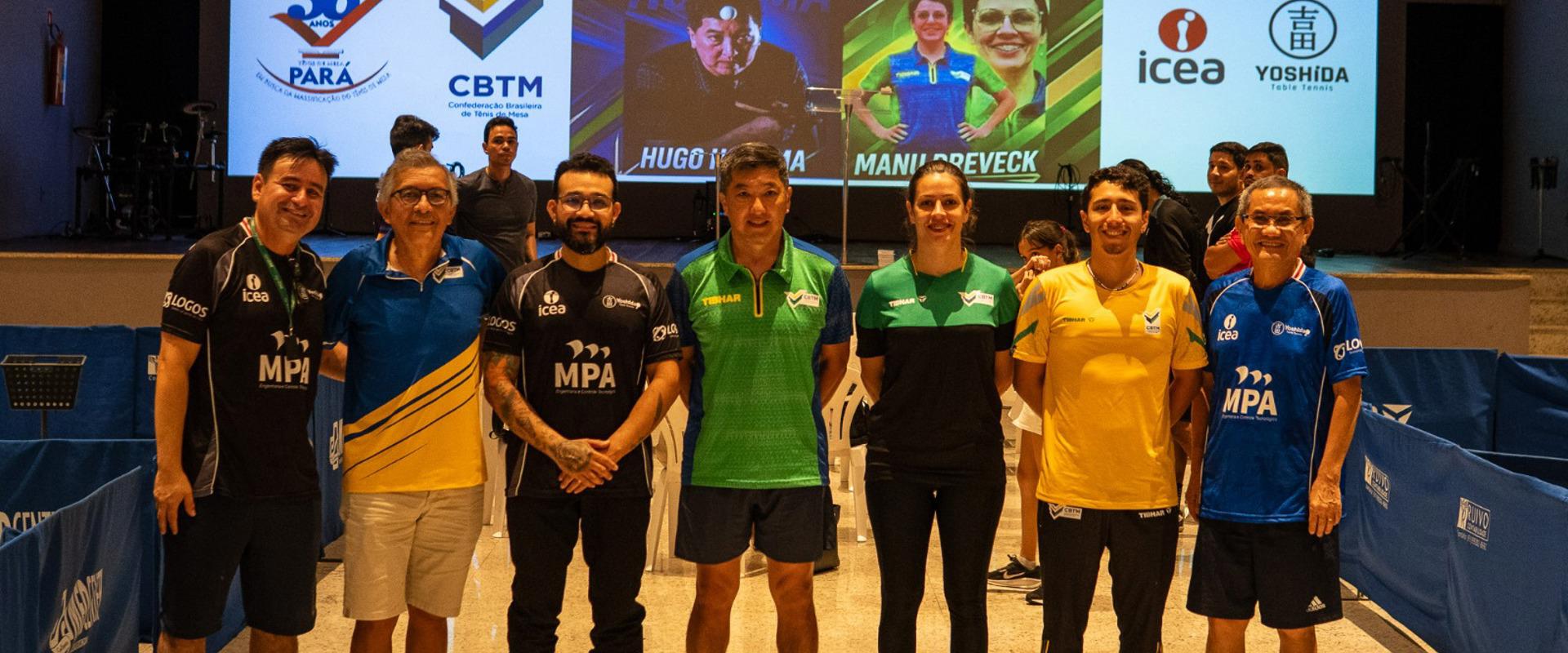 Hugo Hoyama e Emanuele Dreveck comandam clínica de treinamento no Pará
