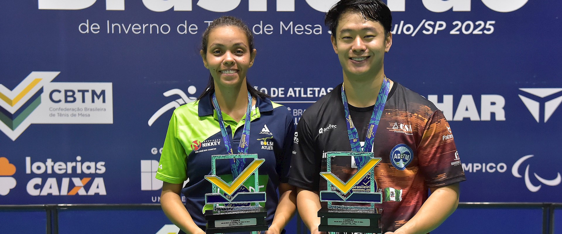 Jessica Prates e Carlos Ishida são os campeões do Absoluto A no Brasileirão de Inverno Interclubes