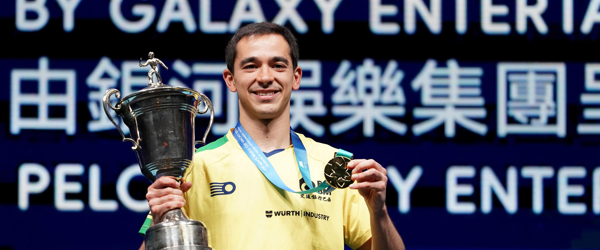 Hugo Calderano estreia com vitória e dá início à defesa do título na Copa do Mundo de Macau 2026