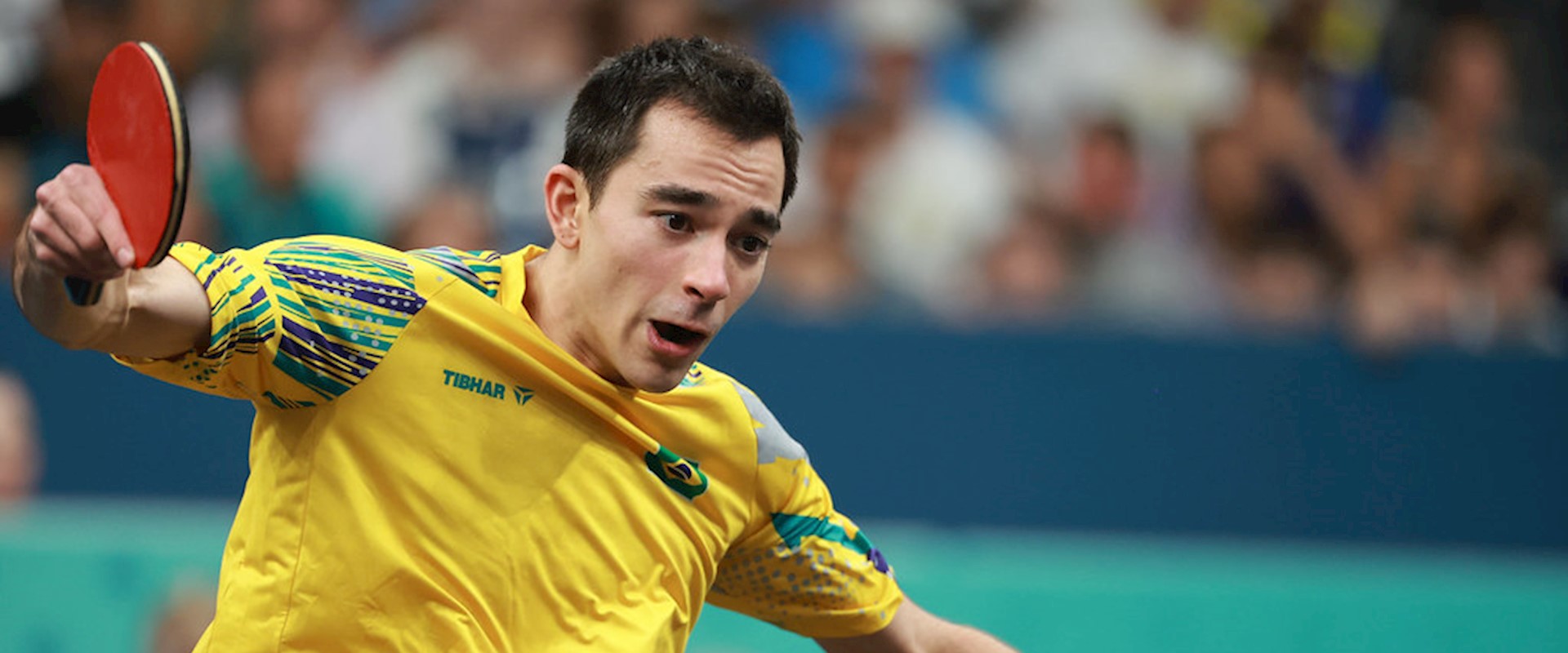 Hugo Calderano para nas oitavas de final do WTT Champions de Montpellier