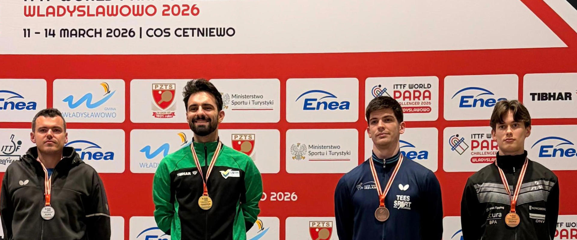 Brasil conquista oito medalhas no ITTF World Para Challenger na Polônia