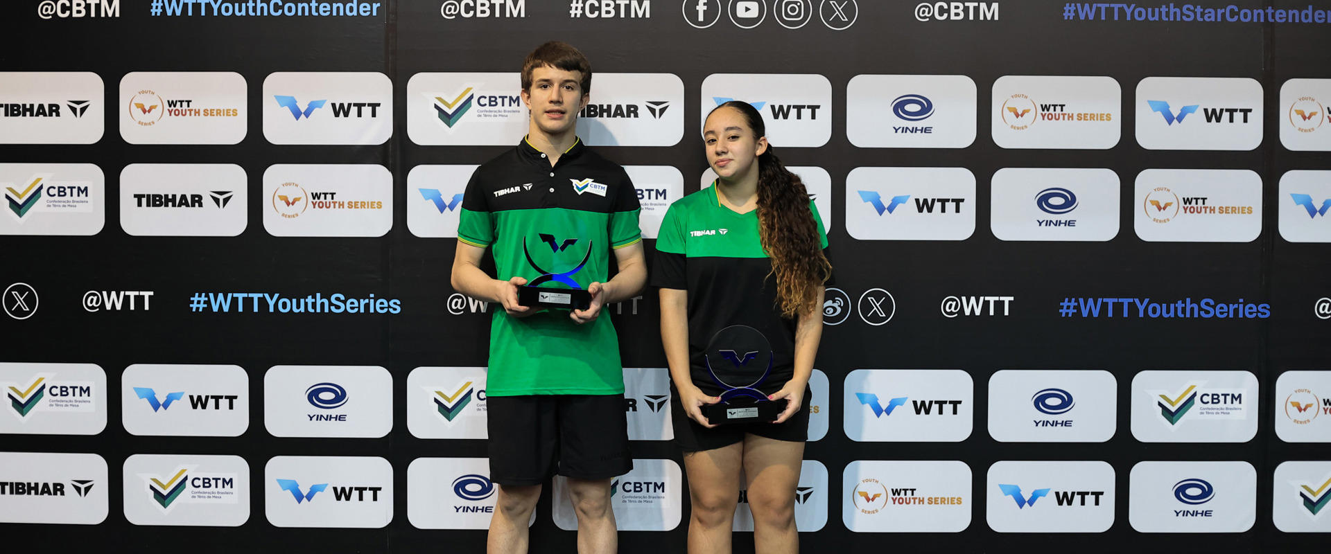 Flavio de Sousa e Luiza Fontanive conquistam título nas duplas mistas Sub-15 e impulsionam campanha brasileira em São José
