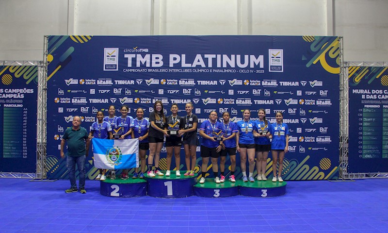Sogipa/RS vence por 3 a 1 e fica com o título nas Equipes de Clubes Sub-19  Feminino do TMB Platinum - Campeonato Brasileiro - Confederação Brasileira  de Tênis de Mesa