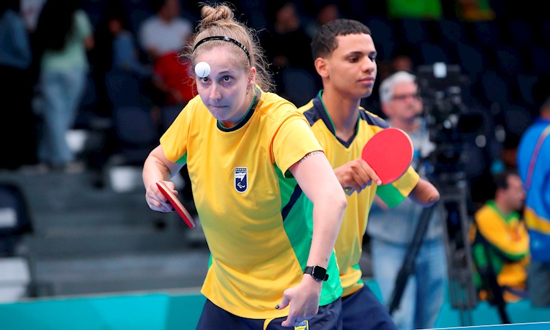 TÊNIS DE MESA NO PAN – Duplas do Brasil garantem três medalhas no primeiro  dia dos Jogos em Santiago - Confederação Brasileira de Tênis de Mesa