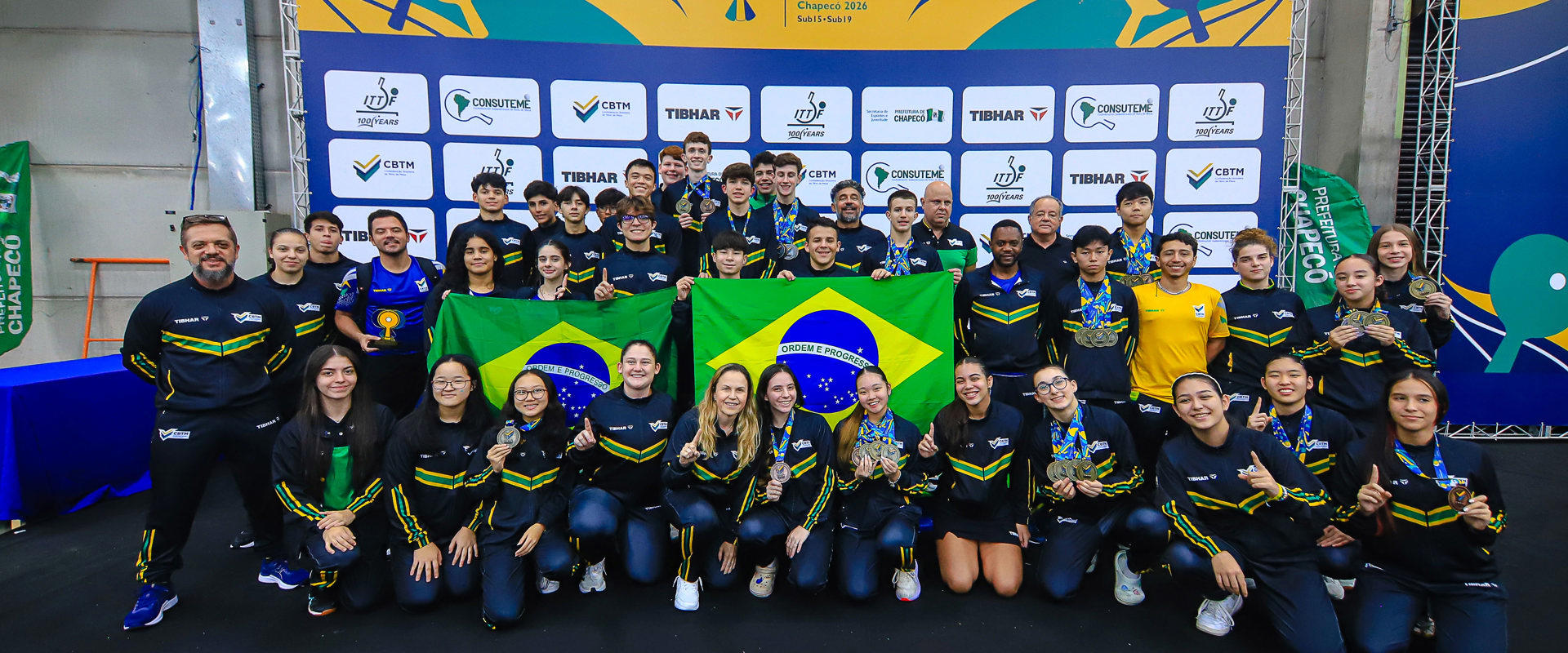 Brasil domina Sul-Americano Sub-15 e Sub-19 e encerra competição com 25 medalhas em Chapecó