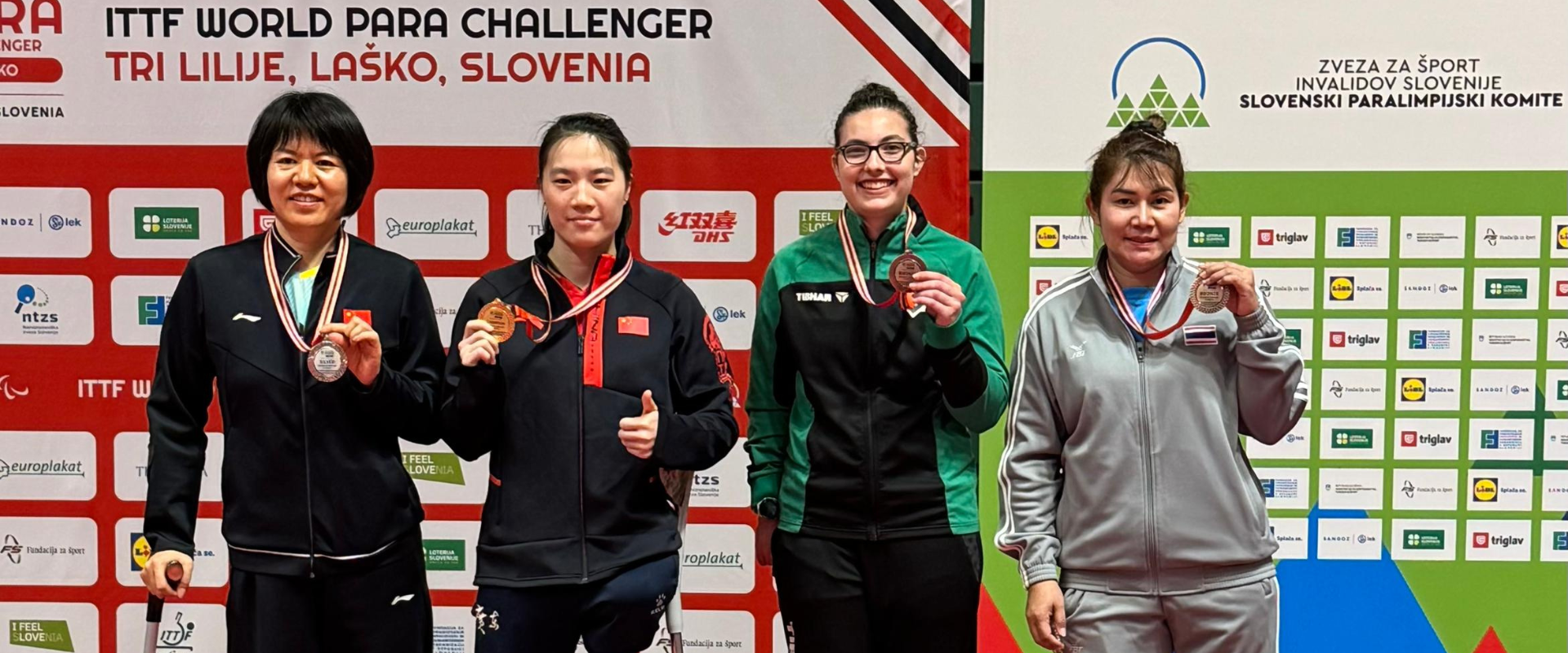Brasil garante três medalhas individuais no ITTF World Para Challenger Laško 2026