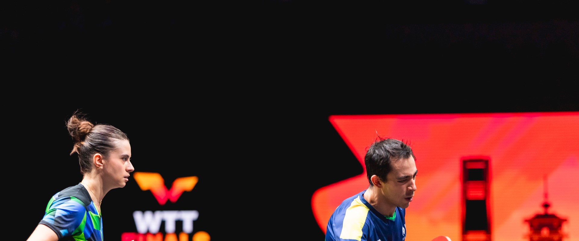 Hugo Calderano e Bruna Takahashi se despedem do WTT Champions Doha 2026