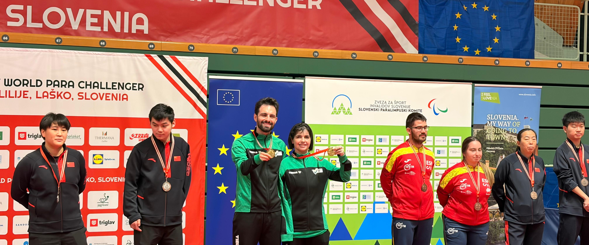Ouro nas duplas mistas coroa campanha brasileira no ITTF World Para Challenger Laško 