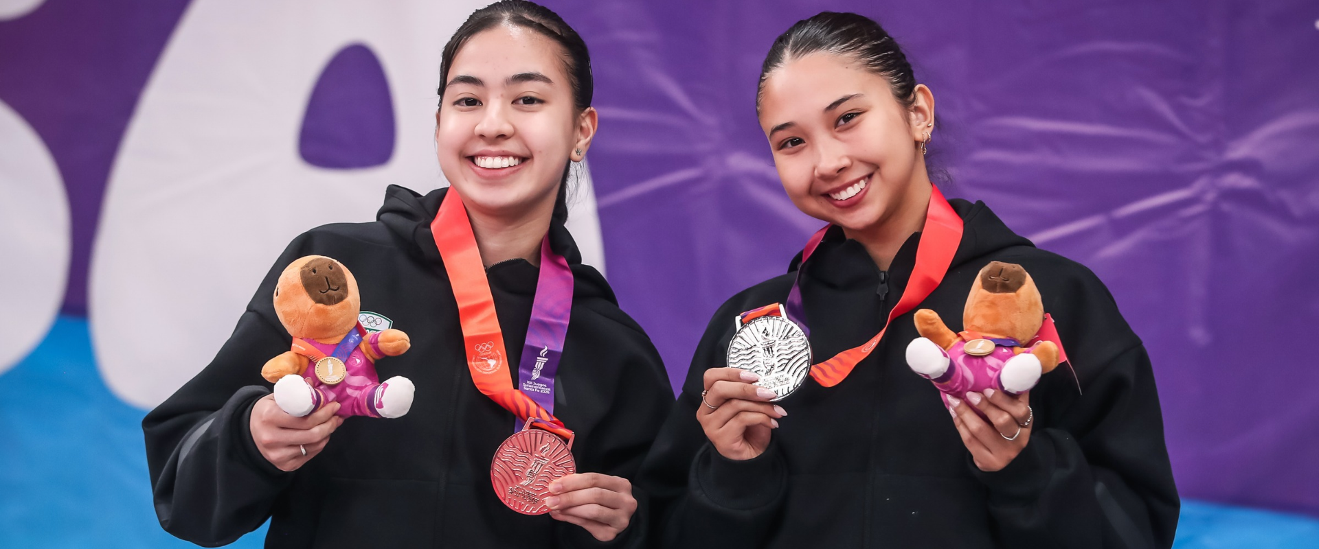 Giulia Takahashi e Beatriz Kanashiro sobem ao pódio nos Jogos Sul-Americanos de Santa Fe
