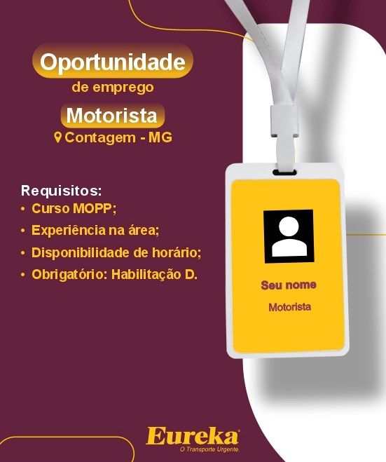 Motorista Contagem - MG