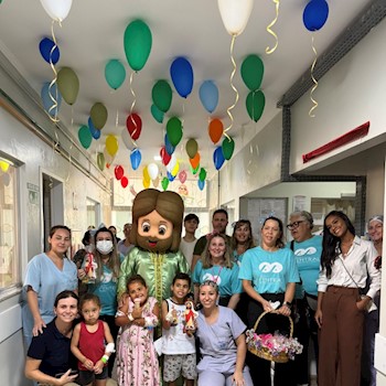 Visita da igreja metodista central no Hospital São Paulo